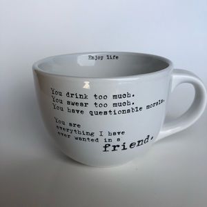 Large Questionable Morals & Friendship Coffee Mug